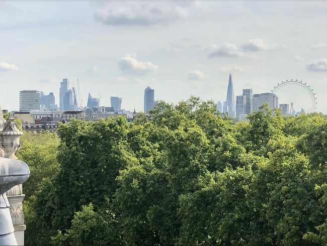 View of the London skyline from Craig’s September 2022 international due diligence trip