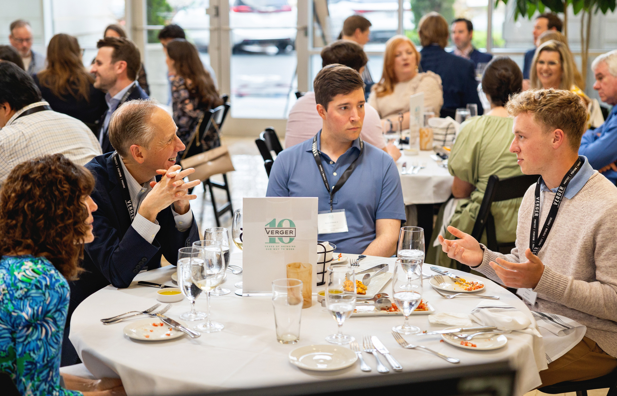 Verger staff and interns celebrated 10 years