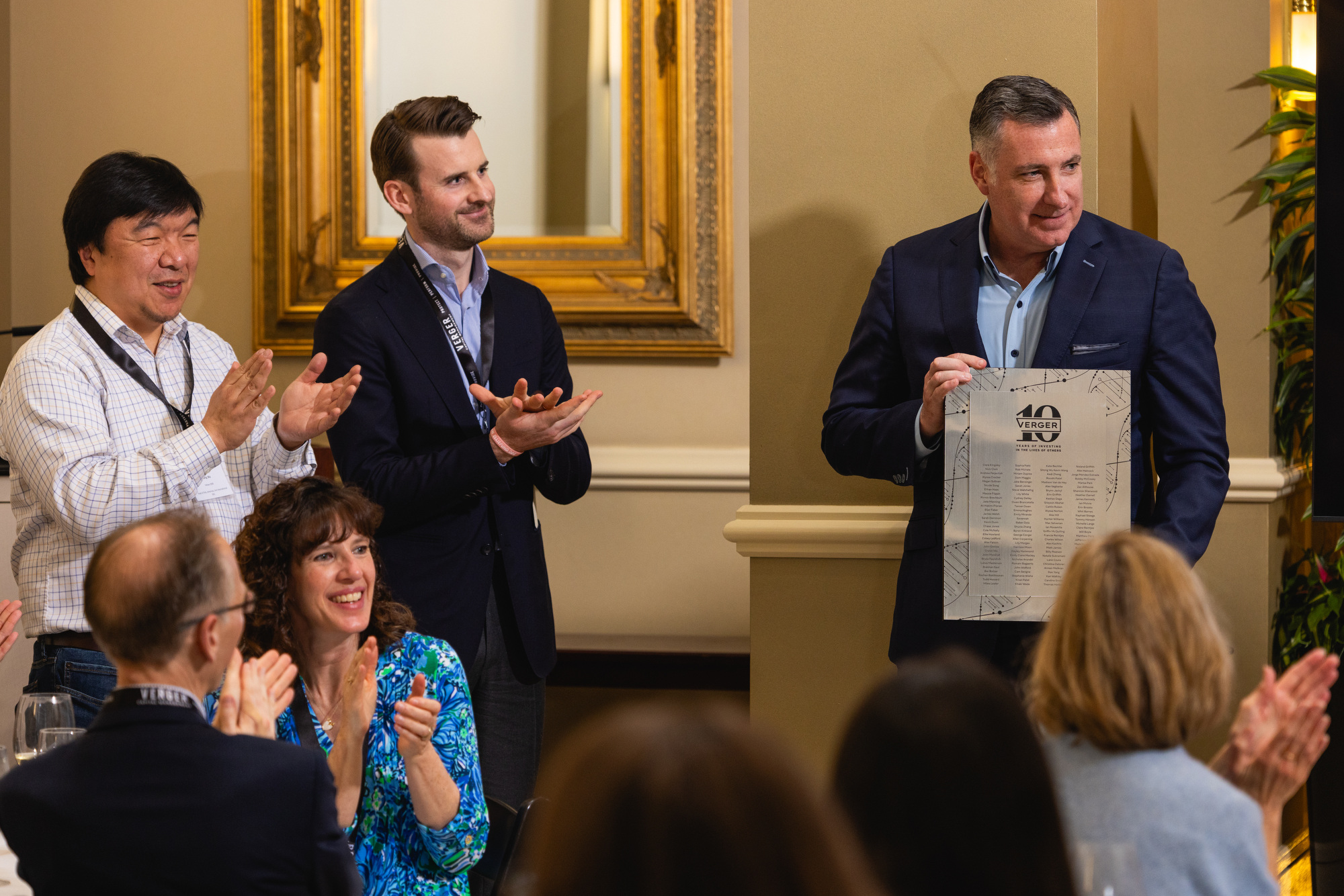Jim Dunn recognized for Verger's internship program