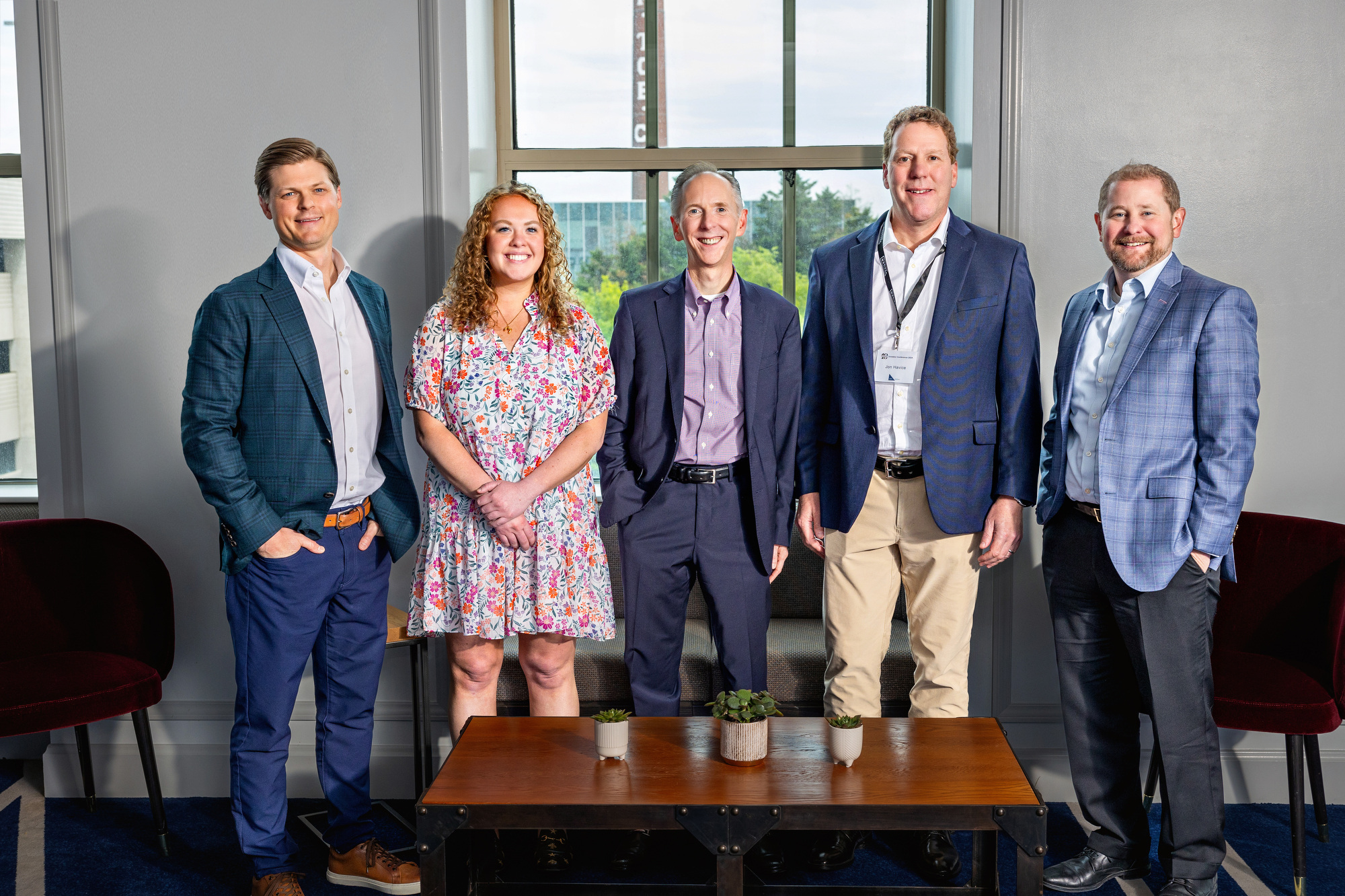 Verger investment team with guest