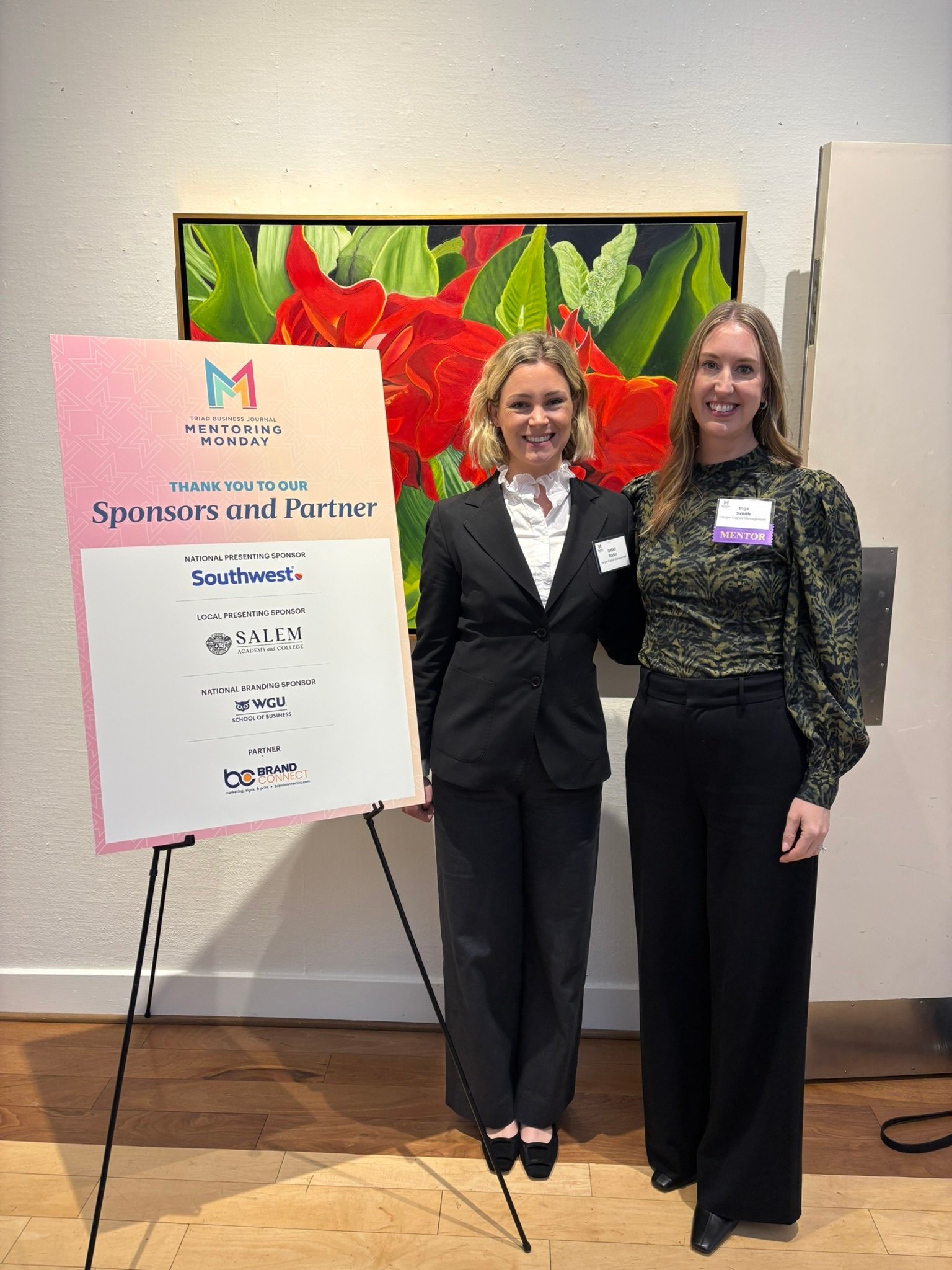 Izabel Rader and Inge Smith at Mentoring Monday