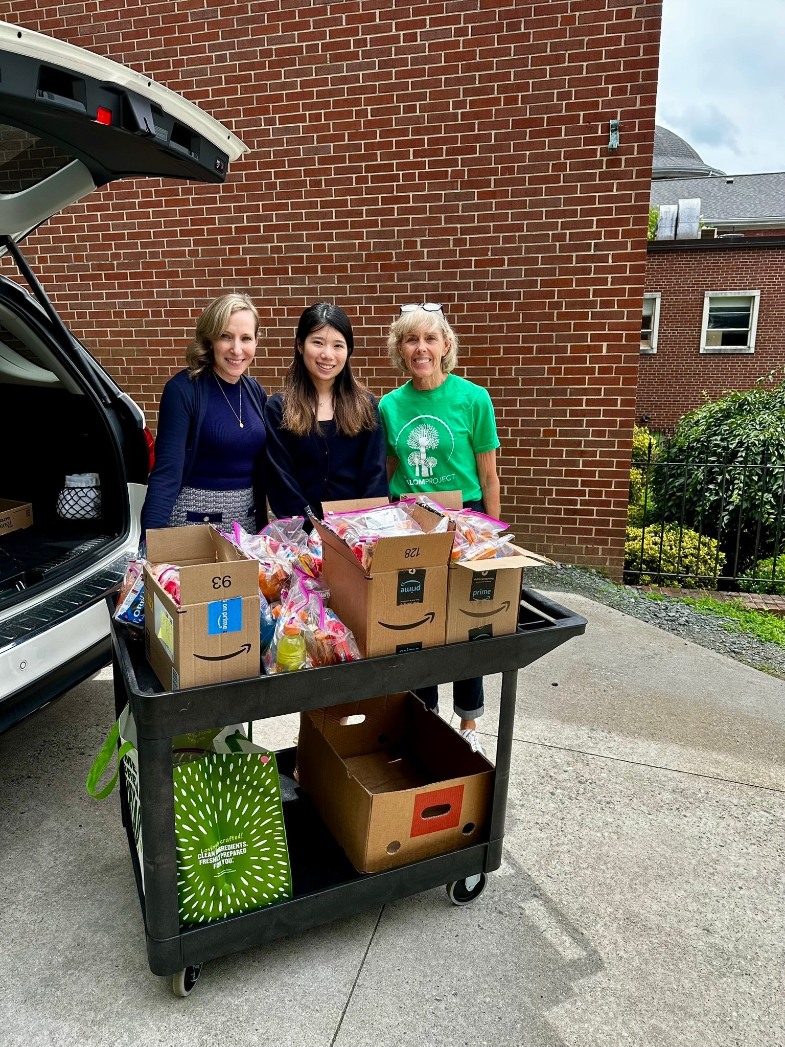 The Verger Team dropping off donations