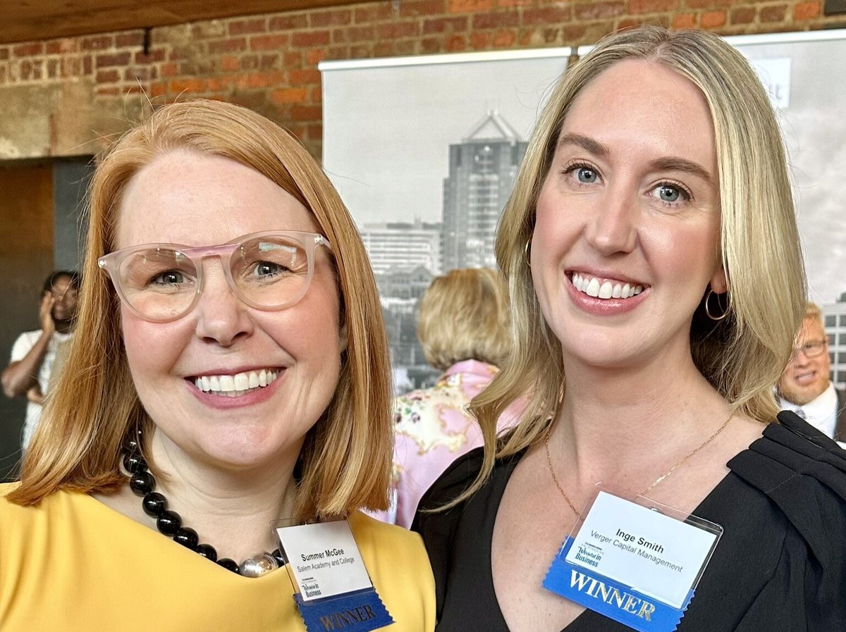 Award recipients Summer McGee and Inge Smith