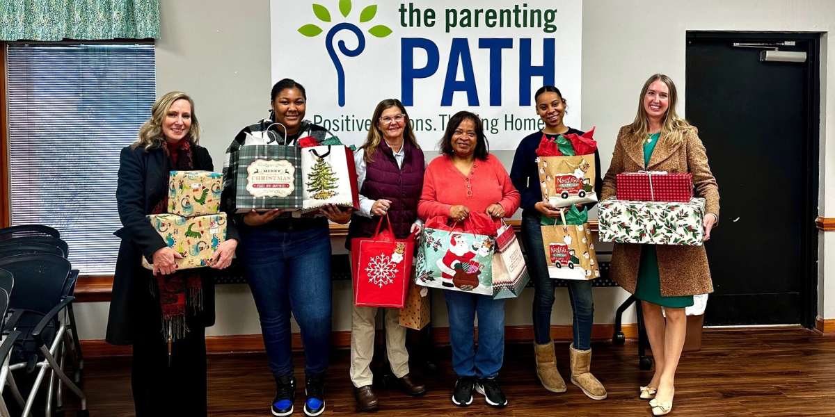 Verger drops off gifts at the Parenting Path