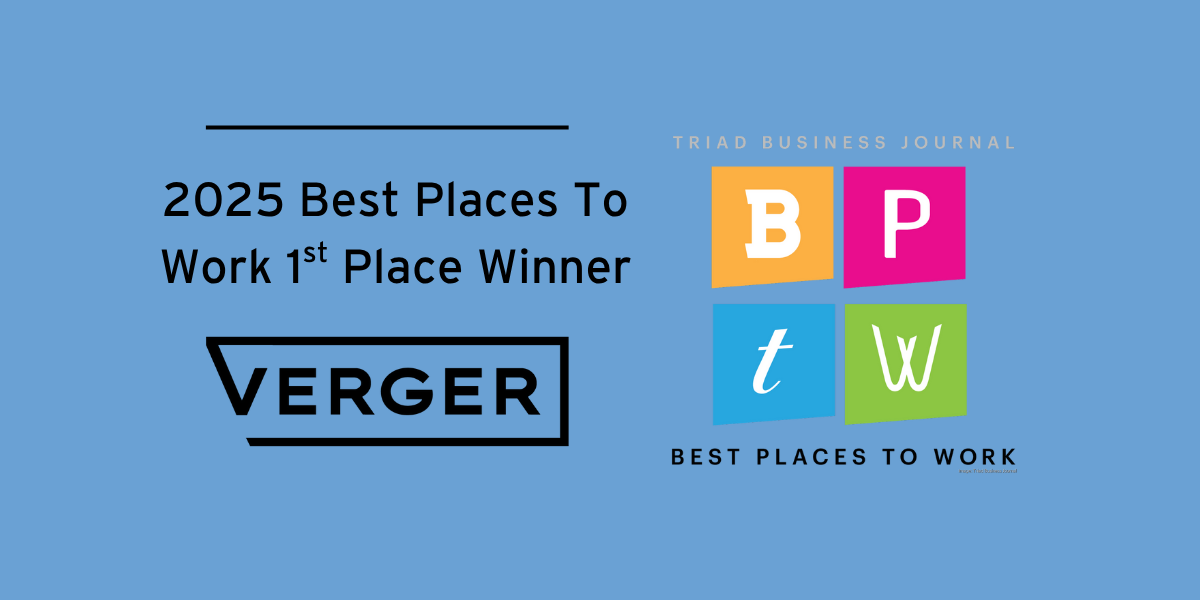 Verger Wins First Place in Triad Best Places to Work